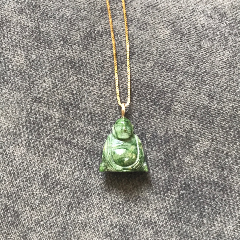 Gold Buddha necklace